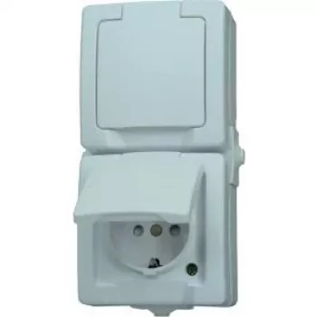 HEINRICH KOPP Paris Schuko-stikkontakt 1-fach ren hvid indbygning 16A 250V IP20 børnesikring 136902009
