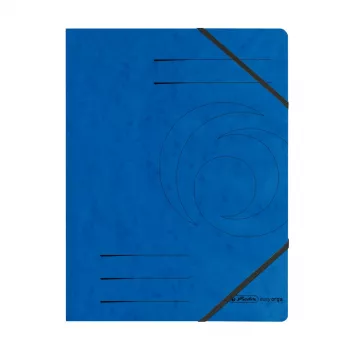 HERLITZ A4-hjørnemappe med gummibånd blå, 5-pak 11387180-000