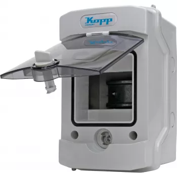 HEINRICH KOPP 353844003 dåse, IP54, 7 kabelindføringer, grå