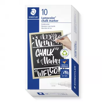 STAEDTLER 344-0 Lumocolor kridtmarker hvid