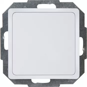 Kopp HK05 blinddæksel med klemkroge, arktis-hvid, 1 modul 334302005