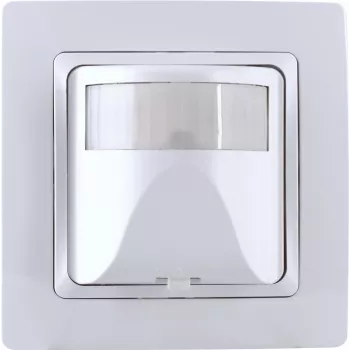 HEINRICH KOPP 808402013 kabelbaseret infrarød bevægelsessensor, hvid, IP20, 230 V AC, 4-240 s, indbygningsmontering