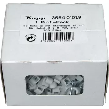 HEINRICH KOPP sømklemmer kabelklemmer, bundt Ø 7-11 mm, grå, 200 stk. 355401019