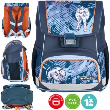 Herlitz Loop skoletaske 6-9 år med Cyber Soccer Footballer