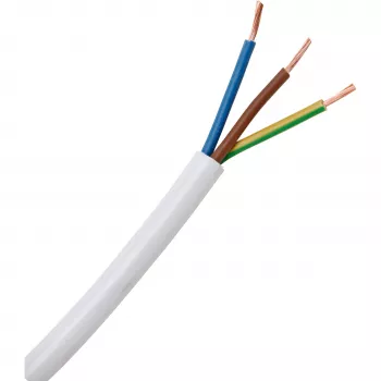 HEINRICH KOPP H03VV-F 3G0,75 mm² hvid fleksibelt PVC-kabel 25 m 151625006