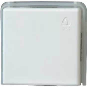HEINRICH KOPP 623602081 indbygnings-kontaktindstik, 10 A, 250 V AC, skrueklemmer, IP20, grå/hvid