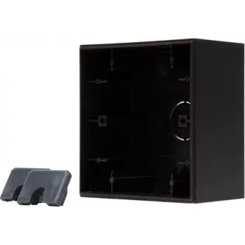 HEINRICH KOPP HK07 Surface-Mounted Housing, 1-Gang, IP20, Black 374750008