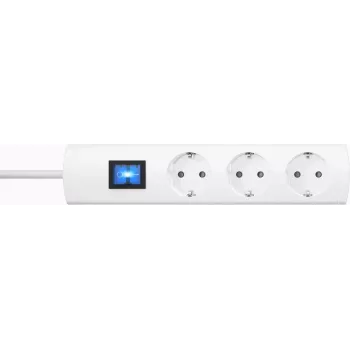 Kopp UNOversal forlængerkabel til indendørs brug 3 Schuko-stikdåser 1,4 m hvid 232502006
