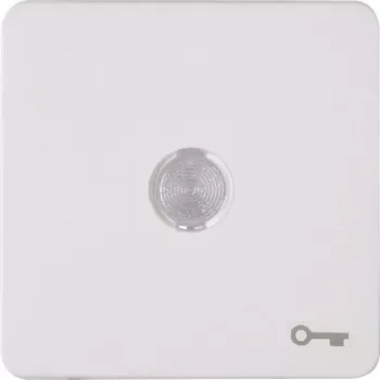 Heinrich Kopp HK02 vippeafdækning med linse og nøglesymbol, arktisk hvid 330113003