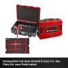 Einhell 370526 9-delt kasseindlægssæt til E-Case, rød/sort