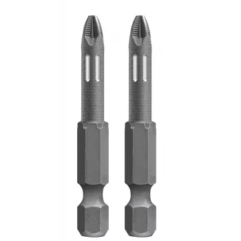 kwb 122153 PoziDriv-bit PZ3, 25 mm, sekskantskaft 1/4 inch, stål, 2 stk.