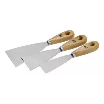kwb 029997 Spatula Set 4-Piece Stainless Steel Flexible Blades 30-100 mm