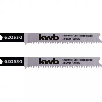 kwb 620530 bi-metal stiksavklinger til laminat og træ, T-skaft, 2-pak