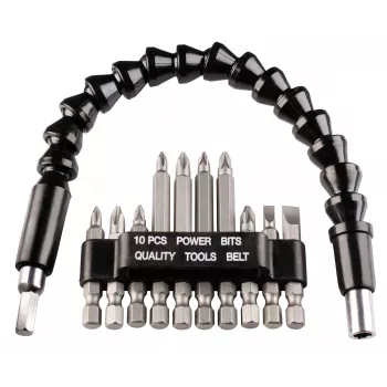 kwb 113990 11-delt bitsæt med magnetisk hurtigskift-bitholder, S2-stål, 25 mm, PH/PZ/TX/SL