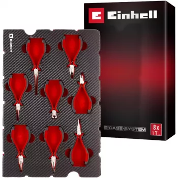 Einhell 370523 E-Case værktøjsindsats – 8-delt præcisionstangsæt til E-Case S-F