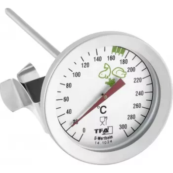 TFA Dostmann 14.1024 analogt udendørstermometer, hvid, vægmontering, -30 til +50°C
