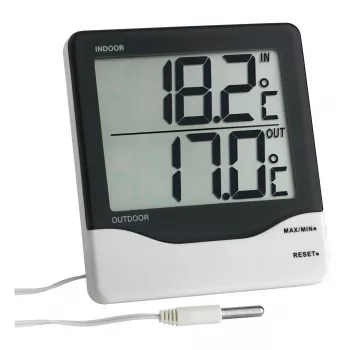 TFA Dostmann kabeltermometer sort-hvid (30.1011.K)