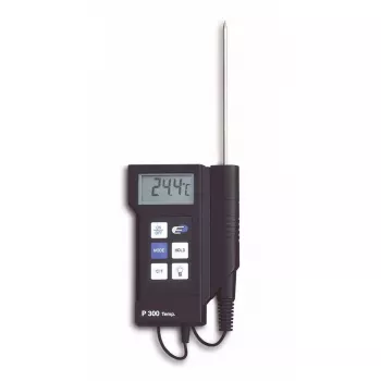 TFA Dostmann 31.1020 professionelt digitalt indstikstermometer, NTC, -40 til +200 °C, rustfri stålsensor, IP65