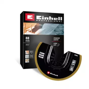Einhell 708058 BIM-TI 88 mm bimetal halvrund dyksavklinge til oscillerende multværktøj
