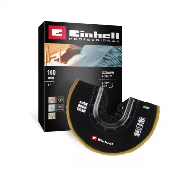 Einhell 708059 BIM-TI dyksavklinge 100 mm bimetal til oscillerende multifunktionsværktøj, 1 stk.