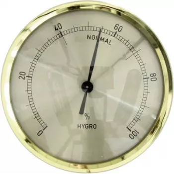 TFA Dostmann 44.1011 indbygningshygrometer, analog, 0-100% RH, sølvfarvet blænde