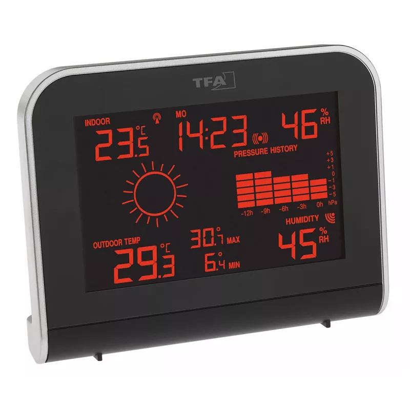 TFA Dostmann SPHERE radiovestation, sort 35.1148.01