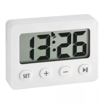 TFA Dostmann 60.2014.02 digitalt vækkeur med timer og stopur, sort