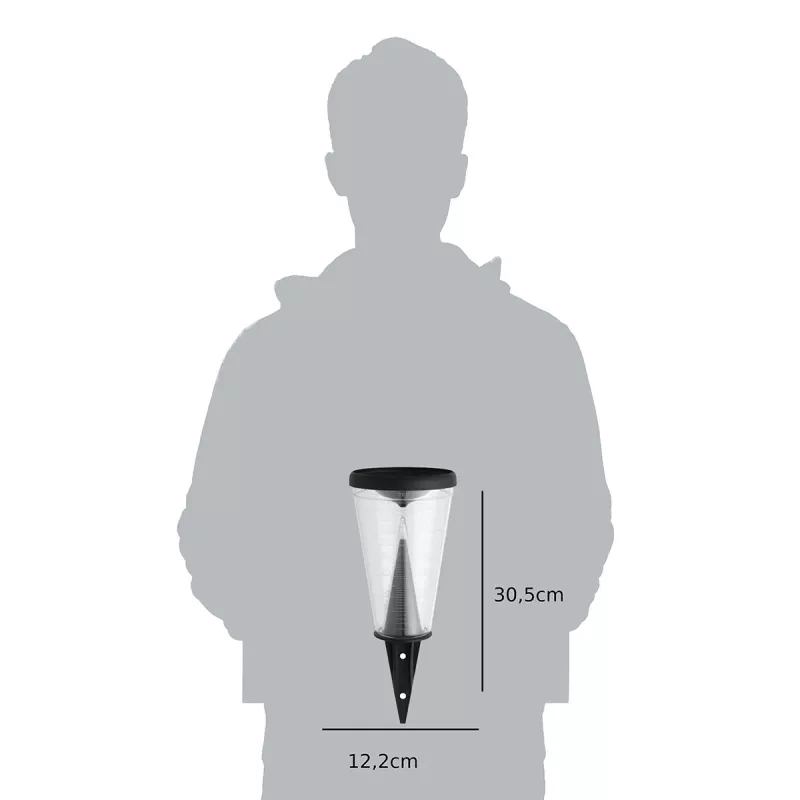 TFA Dostmann 47.1008 regnmåler sort / transparent