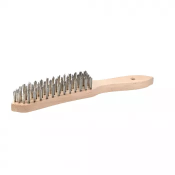 kwb 919950 håndstålbørste med 4-rækket stålbørster, 255 mm