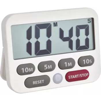 TFA Dostmann digital timer og stopur, hvid 38.2038.02