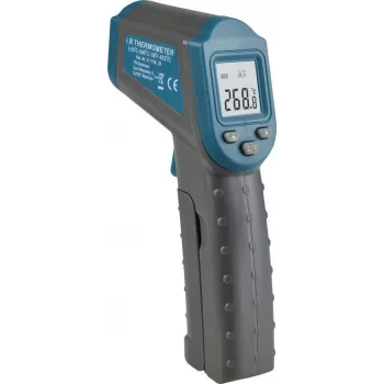 TFA Dostmann RAY infrarødt febertermometer berøringsfrit, 32,0-42,9°C krop, 0-100°C objekt, 25 hukommelsespladser, belyst LCD, silent-tilstand (31.1136.20)