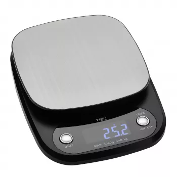 TFA Dostmann APPLE PIE digital køkkenvægt, 5 kg kapacitet, 1 g inddeling, antracit 50.2005.10