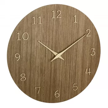 TFA Dostmann 60.3072.23 Kvarts vægur 298 mm mørkt træ