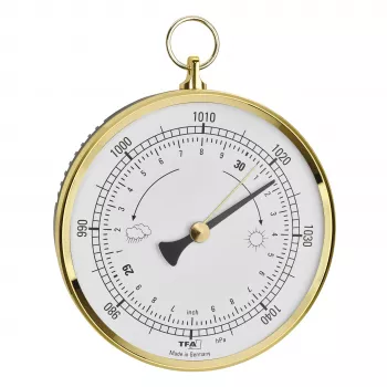 TFA Dostmann analogt barometer med messingring 29.4025.32