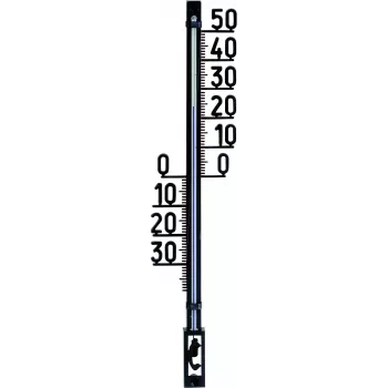 TFA Dostmann stort analogt udendørs termometer, sort 12.6003.01.90