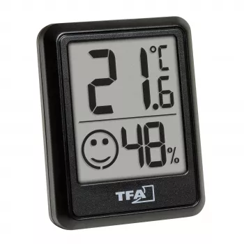 TFA Dostmann digitalt termo-hygrometer sort 30.5060.01.03