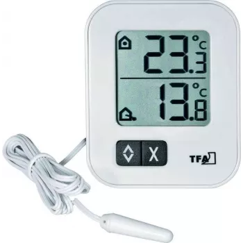 TFA Dostmann 30.1043.02 digitalt termo-hygrometer hvid