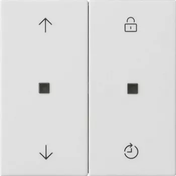 Gira System 3000 persiennestyringsindsats med memory-funktion, ren hvid glans 536327