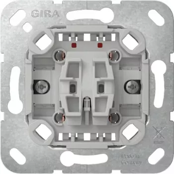 GIRA 310900 vippekontaktindstas, 2-polet, vekselkontakt, 10 A, 250 V, indbygningsmontage