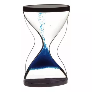TFA Dostmann 3-minutters timeglas blå, mekanisk timeglas, glas 18.6008.06