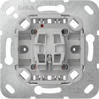 GIRA 383600 trykindsats, 1-polet omskifter, 10 AX, 250 V AC, indbygning