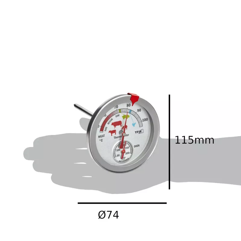 TFA Dostmann analogt stege-/ovntermometer 14.1027