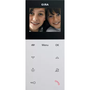 Gira 123927 video-indendørsstation AP Plus System 55 ren hvid mat