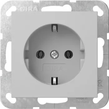 Gira System 55 SCHUKO-stikkontakt-indsats, grå 4466015