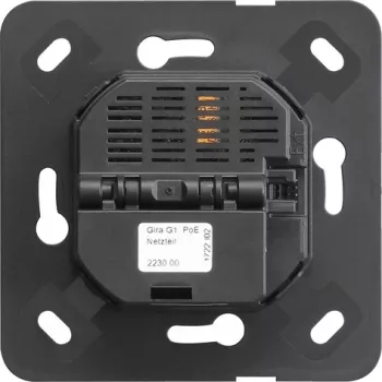 Gira PoE-strømforsyning G1, 15,4 W, DIN-skinne, 100-240 V AC til 48-57 V DC, IEEE 802.3af 223000