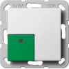 Gira System 55 Off/Stop vippe, ren hvid 291103