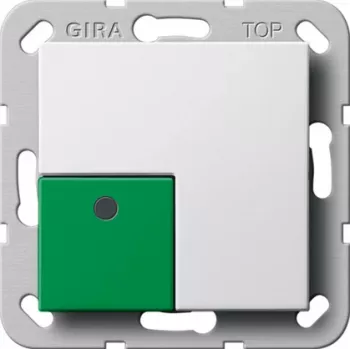 Gira System 55 Off/Stop vippe, ren hvid 291103