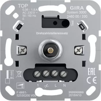 Gira omdrejningstalsregulator-indsats 246000