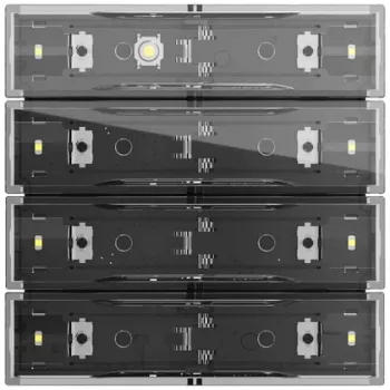 Gira Tastsens.4.70 Standard 4f KNX 531400 - 4-fag KNX-tryksensor, ren hvid glans