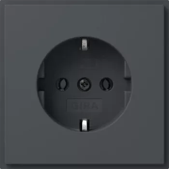 Gira TX_44 SCHUKO stikkontakt-indsats, antracit 418867